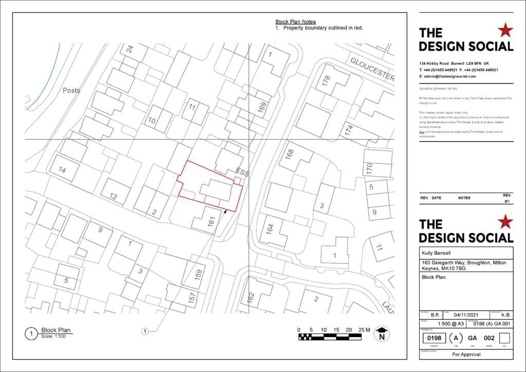 Sample planning drawing – block plan