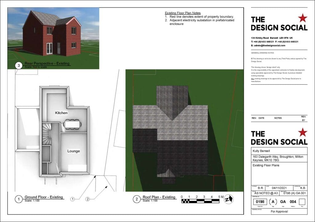 Sample planning drawing – existing floor plans