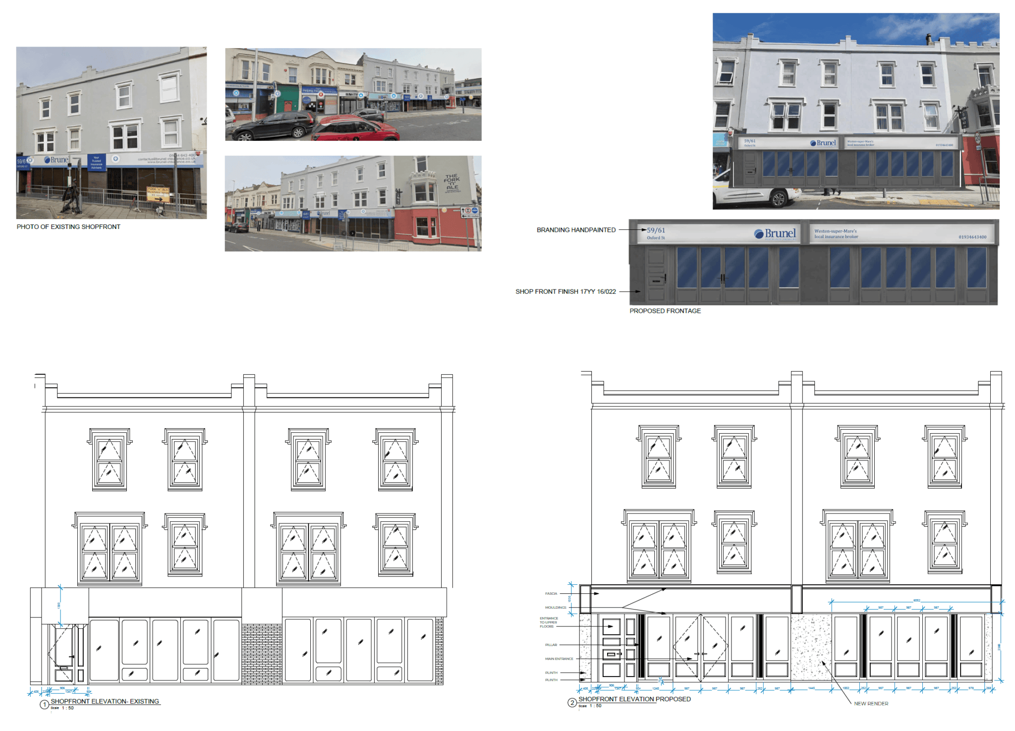 Brunel – Planning Application for Remodel of Shop Front – Weston-Super-Mare, Somerset – Review