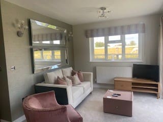 garage conversion interior living room