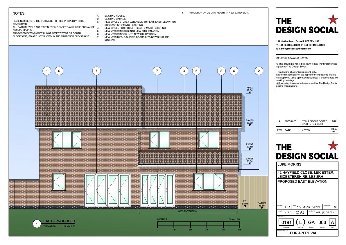 Luke Morris – Planning Application for rear extension – Glenfield, Leicester – Review