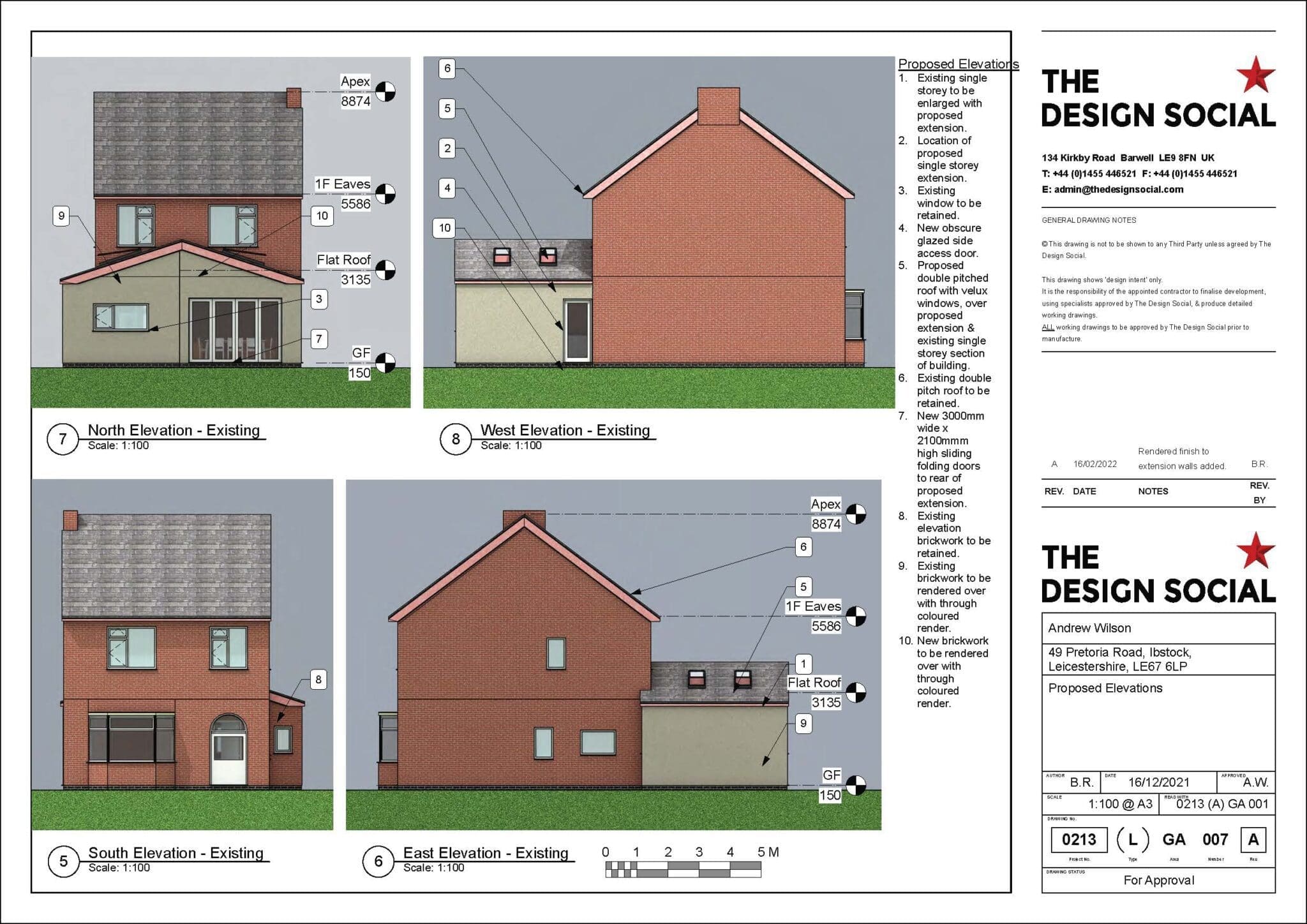 Andrew Wilson – Rear Single Storey Extension – Ibstock, Leicestershire – Review