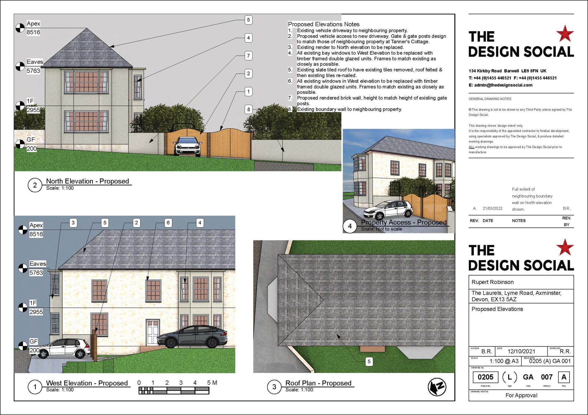 Rupert Robinson – Planning Application for Maintenance Works and New Driveway – Axminster, Devon – Review