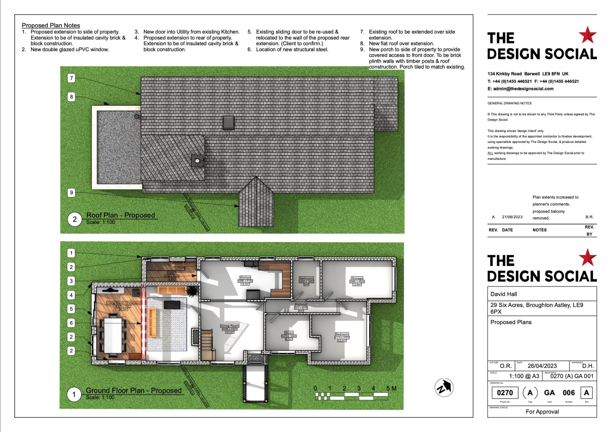 David Hall – Plans for Home Extension – Banbury, Oxfordshire – Review