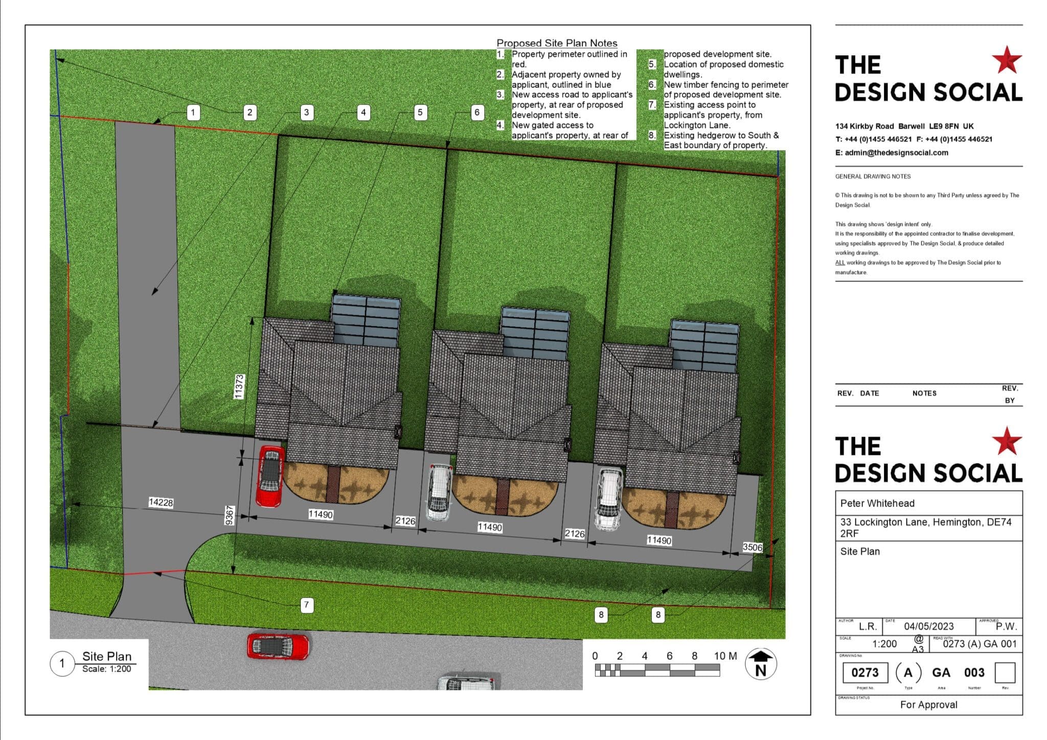 new build property planning application plan