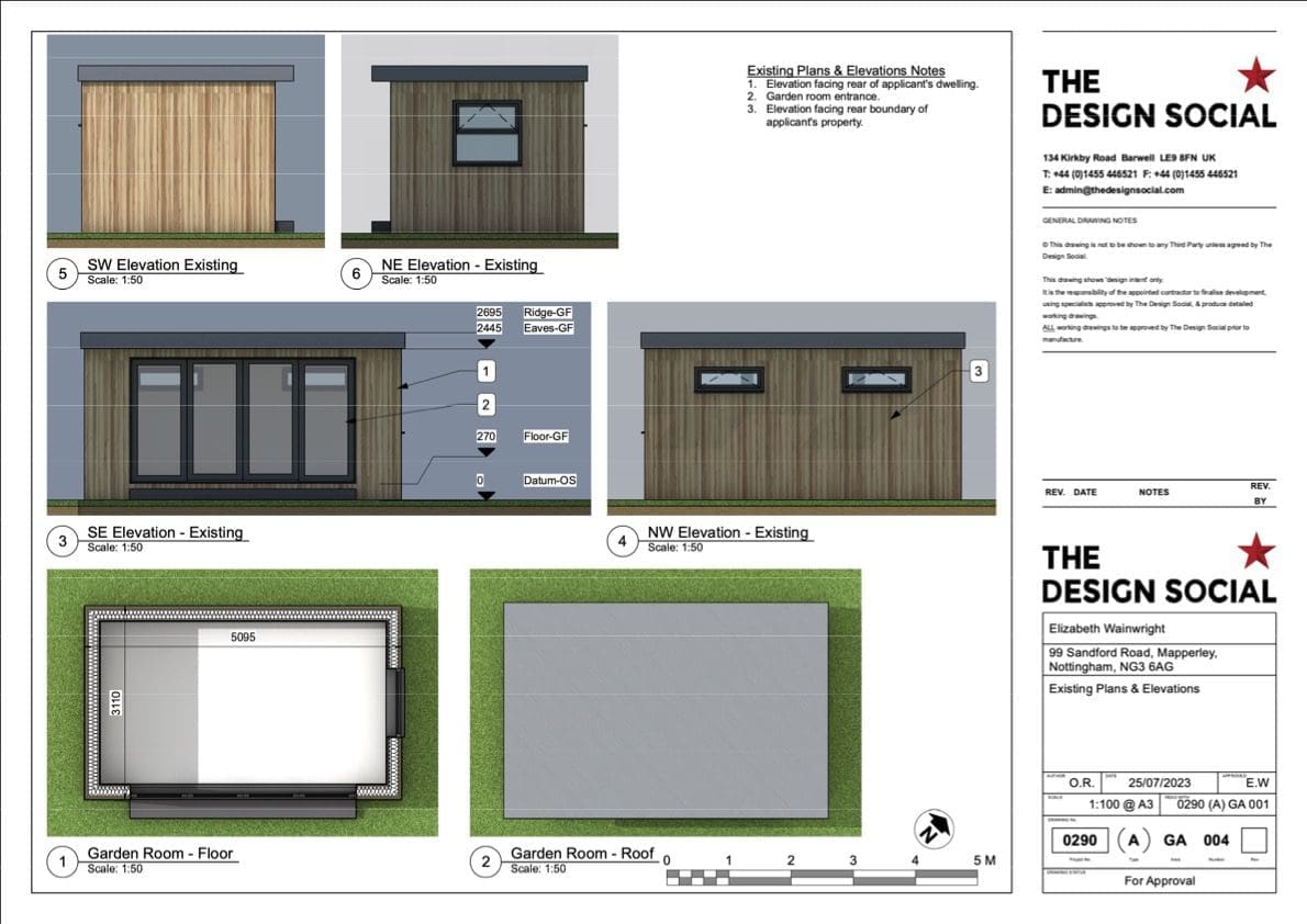 rear side extension planning application plan elevation