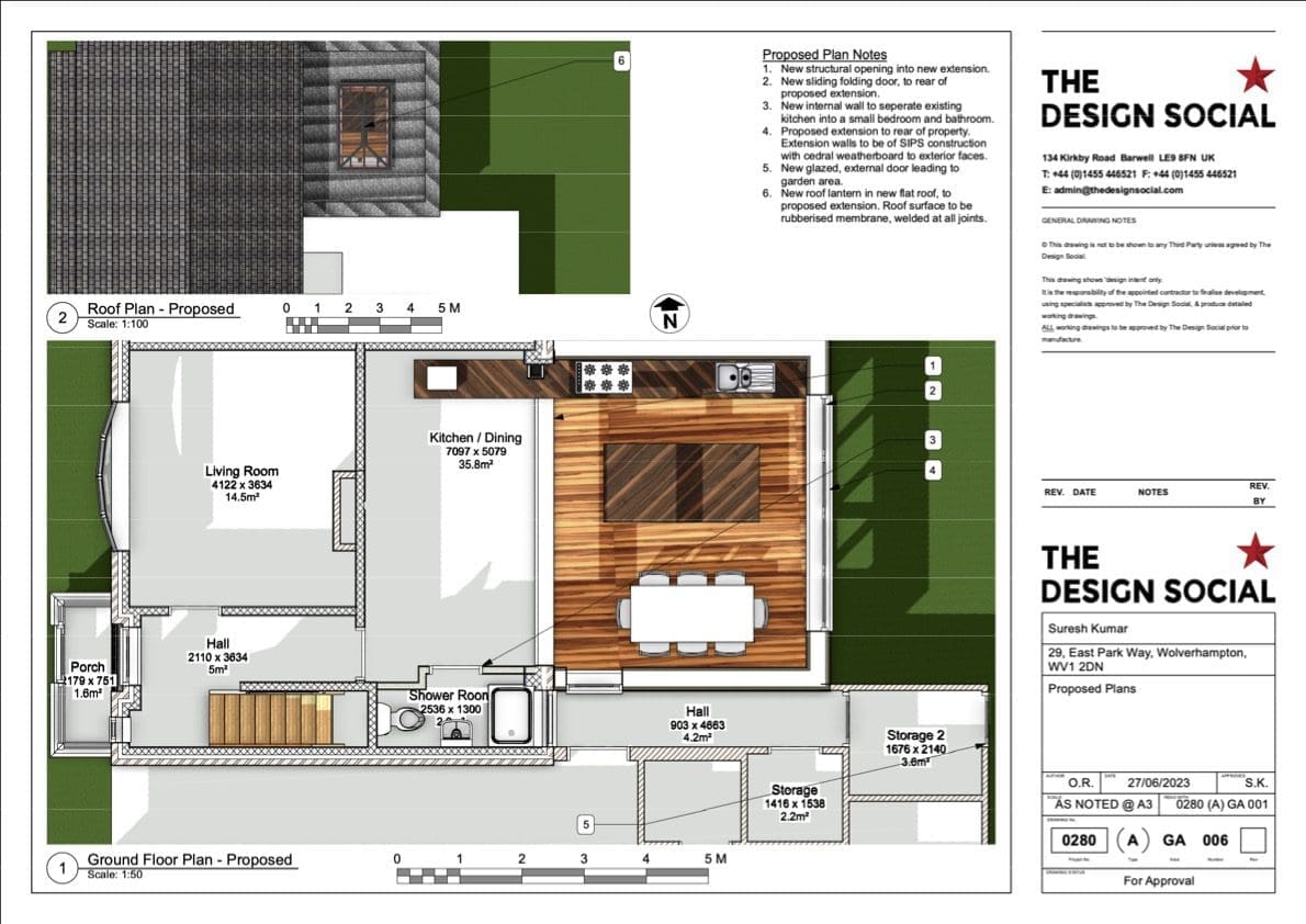 rear extension renovation planning application plan