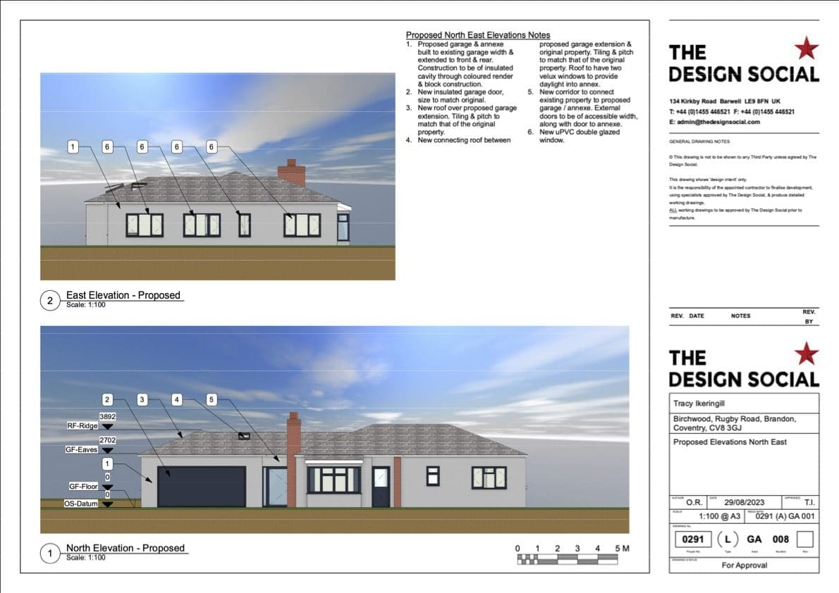 garage conversion planning application elevation
