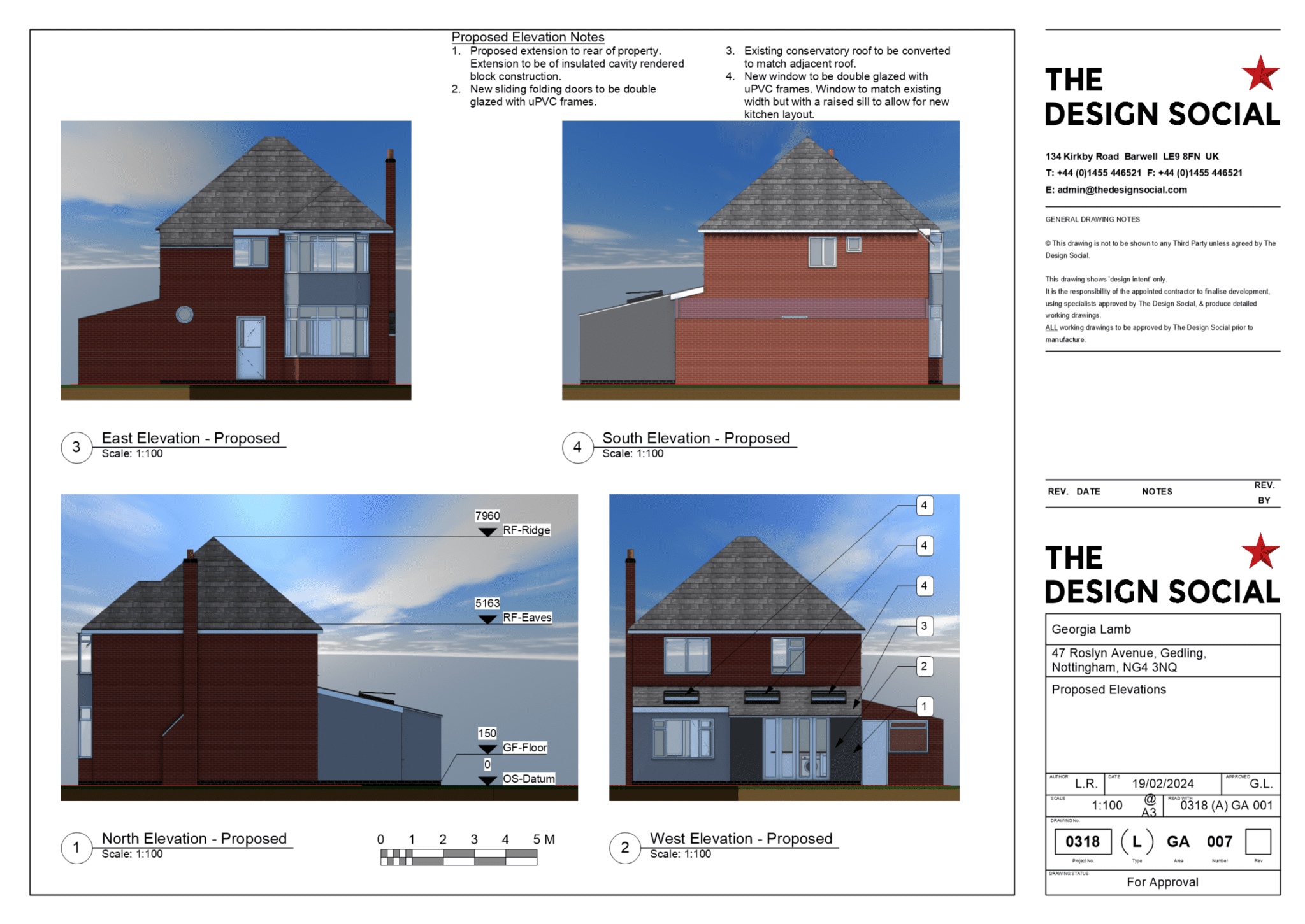 conservatory conversion rear extension planning application elevation