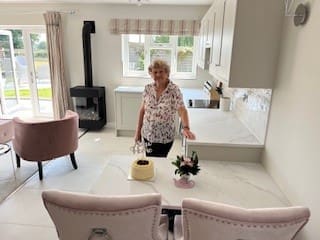 garage conversion interior kitchen