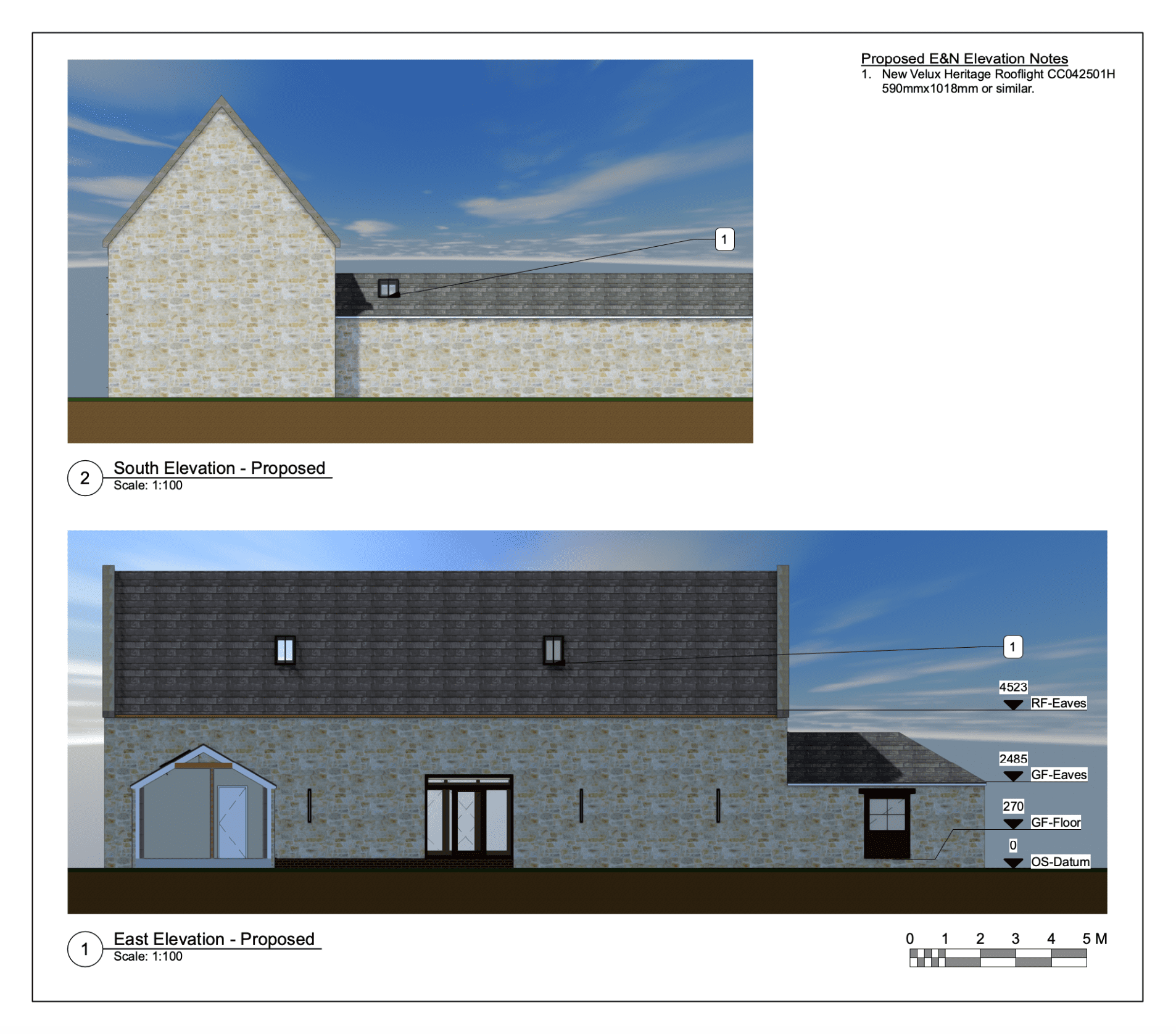 listed building consent application elevation