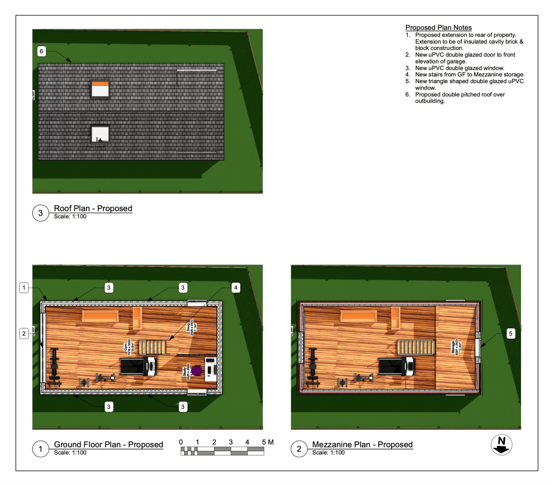 planning application new build outbuilding plan