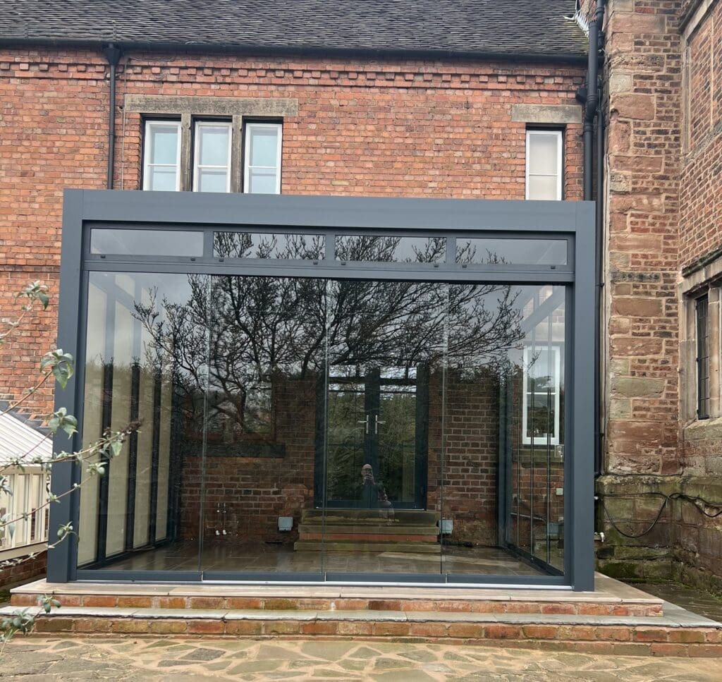 conservatory renovation replacement exterior view