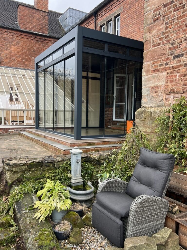 conservatory replacement renovation exterior view