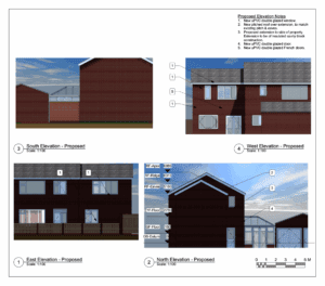two storey side extension application