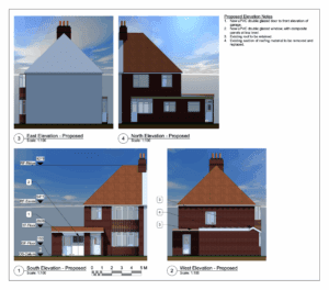 garage conversion elevation building regs